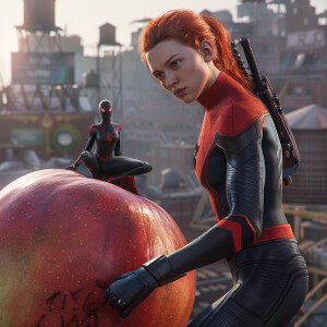 Visualize an awe-inspiring, hyper-realistic scene where a giant,...