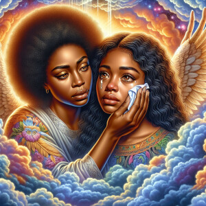 Ensure that the image distinctly represents both Jesus Christ an...