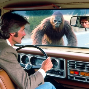 A man in a 1977 pickup truck was trying to take off as a large h...