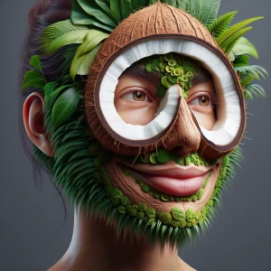 Design an 8K ultra-high definition three-dimensional portrait th...