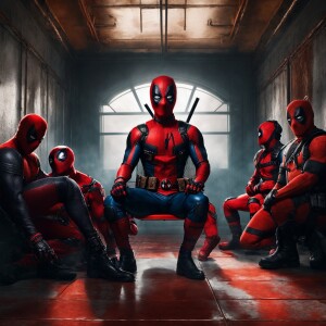 Image is a realistic 3d featuring three fictional characters sea...