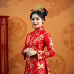 Generate a full body photo and highly detail of a bride wearing...