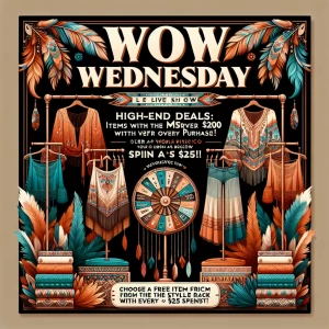 Please create a thumbnail for my Poshmark live show tonight. Her...