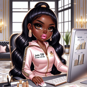 Create an ultra-high quality, glossy 300 DPI chibi-style digital...