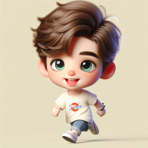 a teenage little cute boy