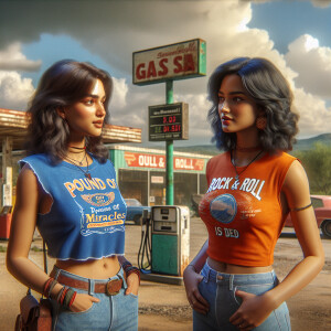 Photograph from 2001 of two naturally beautiful 24-year-old wome...