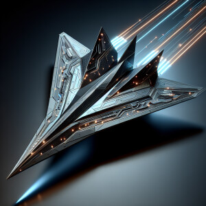 A F-22 style paper plane presents a streamlined appearance desig...