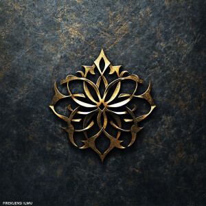 create a "FREKUENSI ILMU" logo with an Islamic theme