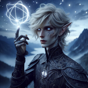 Caranthir-Ar-Fieniel from the Witcher uses magic to alter the st...