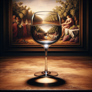 Optical Illusion. Wine Glass