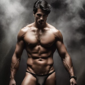Imagine a antonio, sentado de frente el suelo completamente des...
