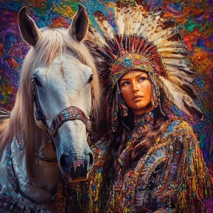 Create an 8K ultra-high-resolution image of Sacagawea, the renow...