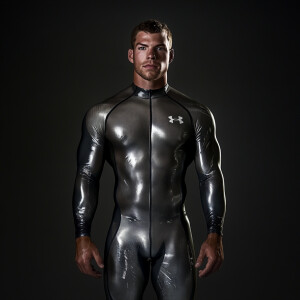 Create a hyper-realistic photograph full male body image scan of...