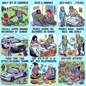 How would daily acts of kindness toward others include animalsan...