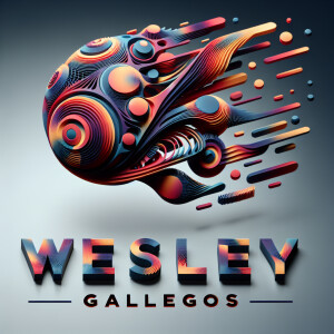 A Logo with the Name Wesley L Gallegos AI Art with awesome desig...