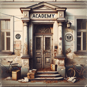 Create an image showing the entrance to an old Russian entrancew...