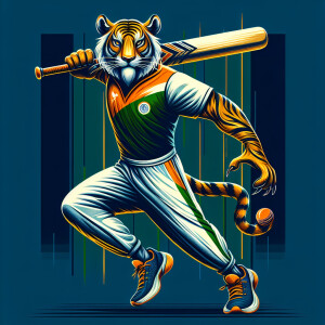 Create a visually stunning and unique mascot for Khelo India 203...