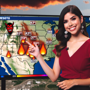 High resolution. Meteorologist reports weather on tv! Super high...