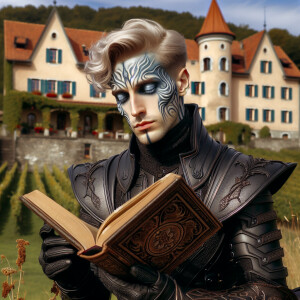 Caranthir-Ar-Fieniel from the Witcher. Black eldritch armor. Pal...