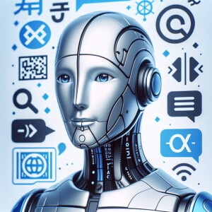 dubit.live is an ai that translates languages. create a mascot f...