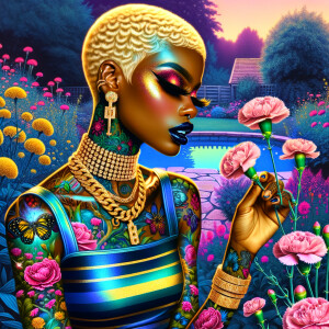 Prompt:
Full image view ultra realistic psychedelic airbrush gl...