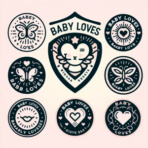 Different shaped logos for (Baby loves) logo
Use butterflies and...