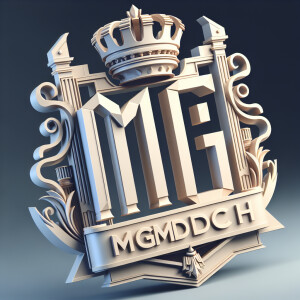 The logo of the three-dimensional letters " mgmdch " is the styl...