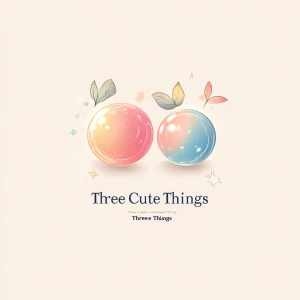 Design a magical, abstract logo for a brand called “Three Cute T...