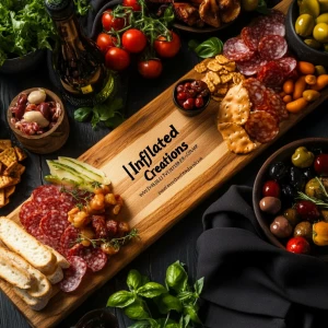 Create an image of a charcuterie board featuring exclusively the...