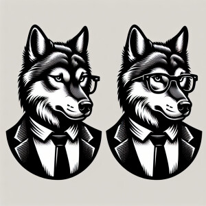 Create a logo for a YouTube channel named "The Wolf of Broke Str...