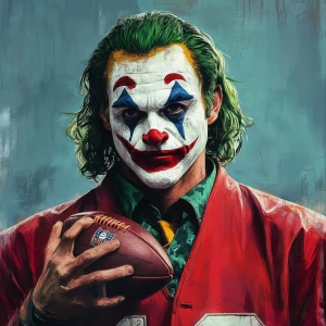 joker as NFL player,, GTA art style