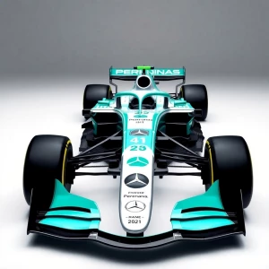 Create an image of the Mercedes-AMG F1 W11 EQ Performance, the 2...