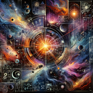 Space time, continuum, solar energy, squiggly, lines, Einstein,...