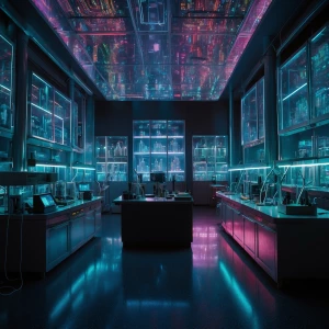 In the heart of a bustling city, an electrifying outré genetic m...