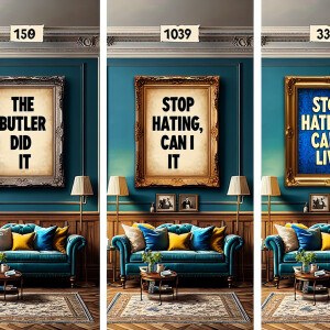 Create a picture and 8ns8de of a again room and that picture say...