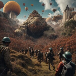 A world of giants being conquered and invaded by the human race...