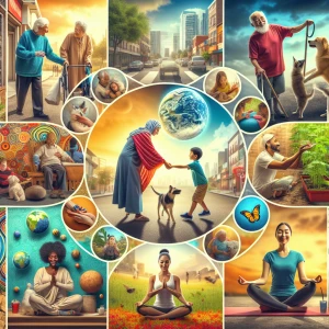 How would daily acts of kindness toward others include animalsan...