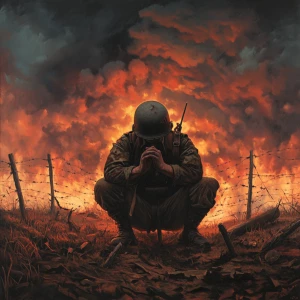 He who walks the battlefield cannot pray away the bullets