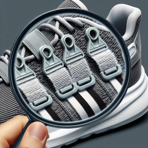 A detailed view of the hook-and-loop fastener mechanism on an Ad...