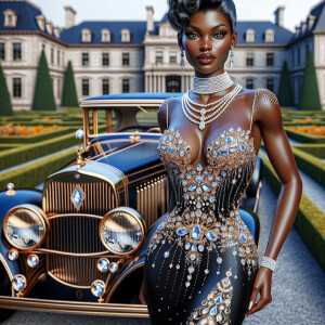 Create a vibrant, 3-D realistic illustration of an light skin, H...