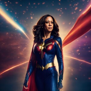 Imagine Kamala Harris as a superhero