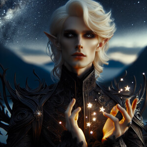 Caranthir-Ar-Fieniel from the Witcher uses magic to alter the st...