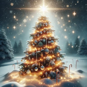 Magical christmas tree