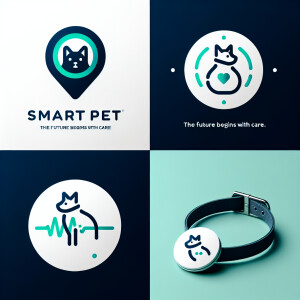 Design a minimalist logo for 'SmartPet', a company focused on fu...