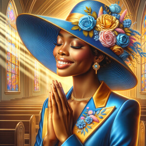 create a realistic airbrushed illustration of an African America...