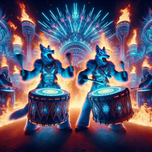 A psychedelic carnival in Texas, hd, photo realistic, ultra text...