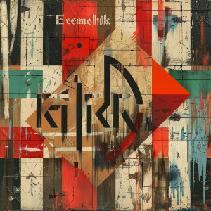 Create the text 'Eremchik' in the style of the Palestine flag