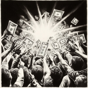 Ha, who took the money?
Who took the money away?
Ha, ha, ha, ha,...