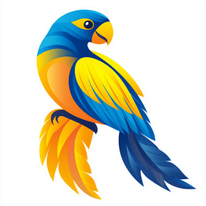 Logo TANG TING TUNG warna kuning biru shadow gradasi warna latin