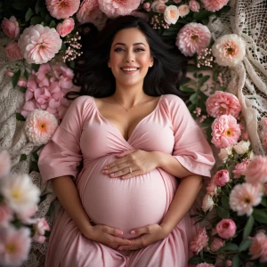 Beautiful Photography, look to the camera, a pregnant woman in s...